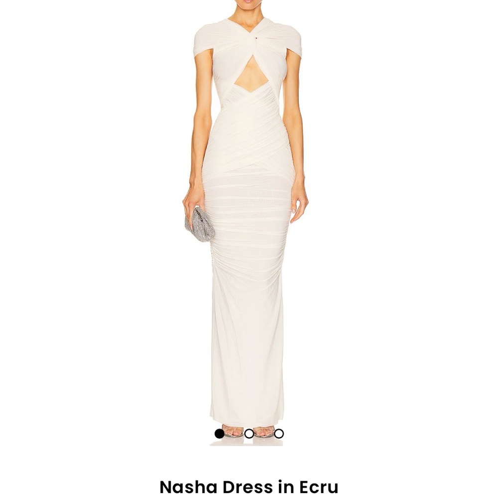 Ronny Kobo White Maxi Dress